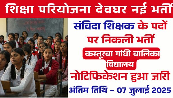 KGBV Contractual Teacher Vacancy 2025