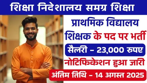 Primary School Teacher Vacancy 2025: सरकारी शिक्षक बनने का सुनहरा मौका – 252 पदों पर भर्ती!