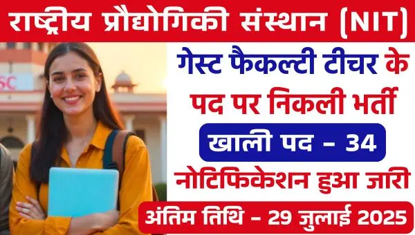 NIT Guest Faculty Vacancy 2025
