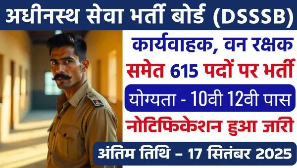DSSSB Caretaker Vacancy 2025