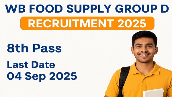 Food Department Group D Vacancy 2025: ग्रुप D पदों पर संविदा सीधी भर्ती, 8वीं पास को ₹15,000